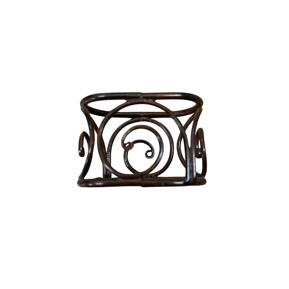 Set Of 20 Bronze Metal Napkin Rings With Swirl Design - Picture 2 of 3